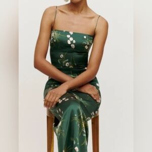 Reformation Frankie Silk Dress | Buena  Silk 💚 🌼
